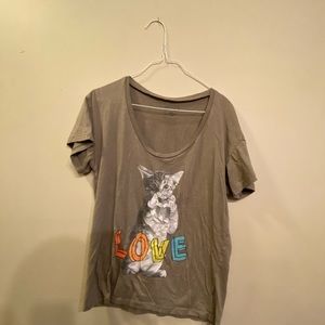 Urban Outfitters Cat Love Shirt